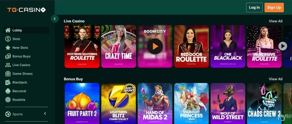 TGcasino Nejlepší online casino
